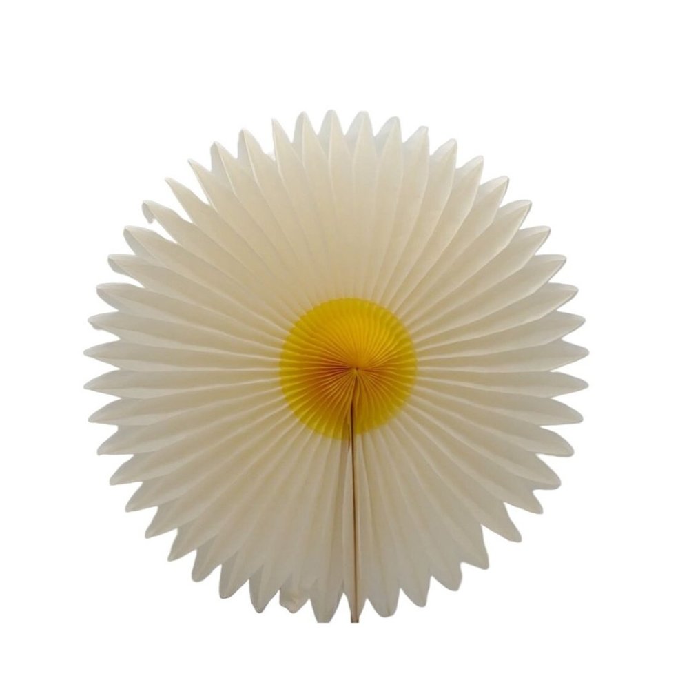 Honeycomb Paper Flowers Set of 3 Colors 12 Inches When Open Denmark